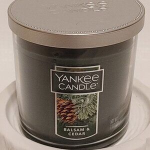 Yankee Candle Balsam & Cedar Single Wick Candle 7oz 198g BNWT